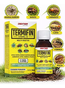Termifin Fipronil CE 50ml Inseticida para Controle de Pragas