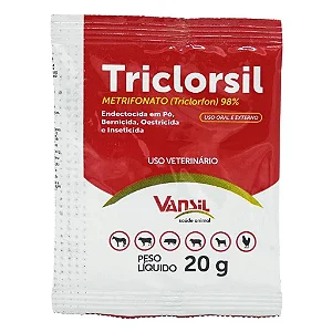 Triclorsil Sachê 20g Controle de Bernes e Parasitas Animais