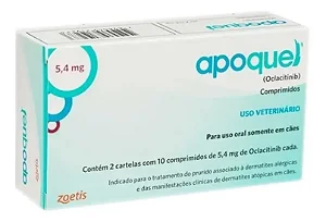 Apoquel 5,4mg 20 Comprimidos Controle de Coceira em Cães