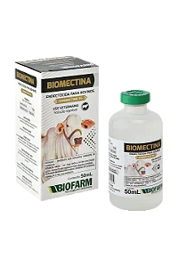 Biomectina 50ml Controle de Vermes e Carrapatos Bovinos