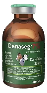 Ganaseg 7% 30ml Antiparasitário para Bovinos e Equinos Elanco