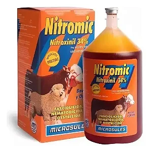 Nitromic 1 Litro Controle de Parasitas Internos para Bovinos