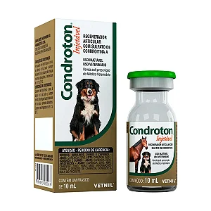Condroton Injetável 10ml Sulfato de Condroitina Vetnil