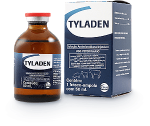 Tyladen 50ml Tilosina Antibiótico Veterinário Injetável