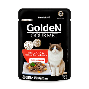 Golden Gourmet Carne 70g Alimento Úmido para Gatos Castrados