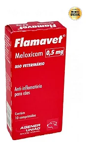 Flamavet Cães 0,5mg 10 Comprimidos Anti-inflamatório