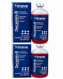 Kit 2 Decamin B 200ml Imeve Revigorante Injetável com Aminoácidos