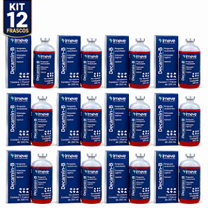 Decamin B Imeve Kit 12 Frascos 200ml Suplemento Injetável
