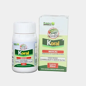 Koral Moscas 60ml Inseticida para Controle de Mosca Doméstica