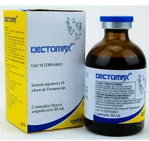 Dectomax 1% 50ml Controle de Carrapatos Vermes e Bicheiras