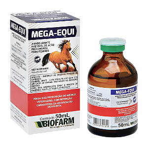 Mega Equi 50ml Biofarm Suplemento para Ganho de Massa Muscular em Equinos