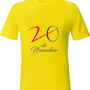 CAMISETA AMARELA CURSINHO 20 DE NOVEMBRO