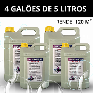KIT COM 4 GALÕES LIMPA PISOS MASTERLIMP