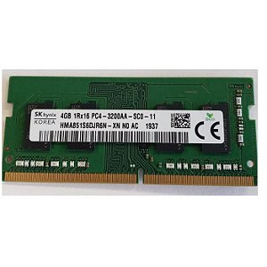 MEMORIA 4GB DDR4 3200 MHZ NOTEBOOK HMA851S6DJR6N-XN HYNIX OEM