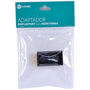 * ADAPTADOR DISPLAYPORT MACHO V1.1 X HDMI FEMEA AHFDM VINIK BOX