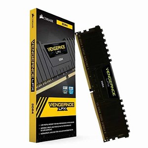* MEMORIA 8GB DDR4 3000 MHZ DESKTOP CMK8GX4M1D3000C16 VENGEANCE 1.35V CORSAIR BOX