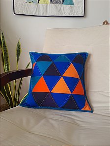 Capa de almofada patchwork