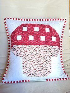 Capa de almofada patchwork Cogumelo