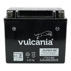 Bateria Vulcania YTX12-BS 10Ah Citycom 300 Bandit 1200 VL800