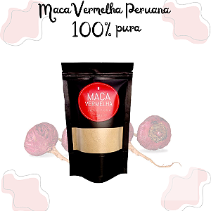 Maca Vermelha Peruana Orgânica 100% Pura Fitness em Pó  250g