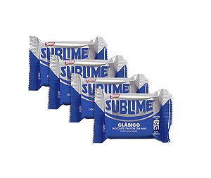 Chocolate Sublime da Nestlé Clássico Com Amendoim 26g - Pack de 4 unidades