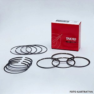 ANEL PISTÃO FORD 2.5 16V DURATEC FLEX 12/.. TAKAO ASFO2B/STD