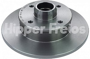 PAR DISCO DE FREIO TRASEIRO COM CUBO GOL GTI, GOLF 1.8 HF02C