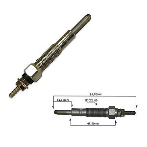 VELA AQUECEDORA MITSUBISHI L200 2.5 8v. - MB0061