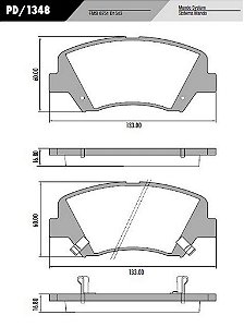 PASTILHA DE FREIO FRAS-LE HYUNDAI PD/1348 - PAR