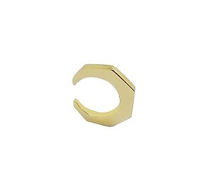 PIERCING UNITÁRIO GEOMÉTRICO BANHADO A OURO