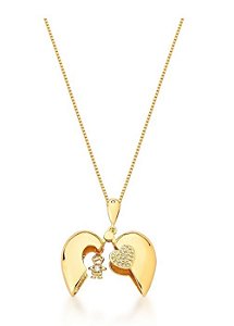 COLAR MENINO RELICÁRIO BANHADO A OURO