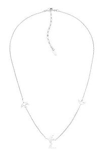 COLAR ANDORINHAS BANHADO A RÓDIO BRANCO