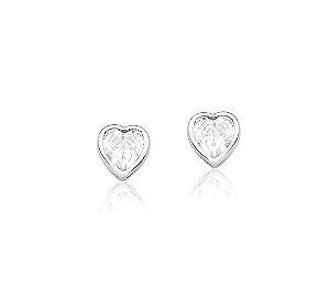 BRINCO CORAÇÃO SOLITÁRIO P BANHADO A RÓDIO BRANCO