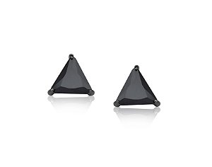 BRINCO TRIANGULAR BANHADO A RÓDIO NEGRO