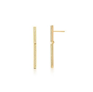 BRINCO PALITO G CRAVEJADO BANHADO A OURO