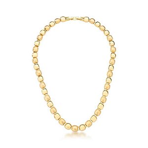 COLAR COM QUADRADOS LISOS ACETINADOS INTERCALADOS