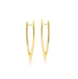 ARGOLA NAVETE LISA BANHADO A OURO