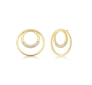 BRINCO CIRCULAR DUAS VOLTAS BANHADO A OURO