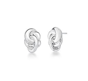 BRINCO NÓ LISO BANHADO A RÓDIO BRANCO