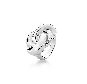 ANEL NÓ LISO BANHADO A RÓDIO BRANCO