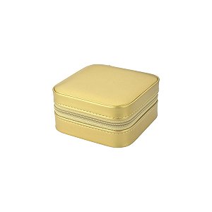 PORTA JOIAS P EM COURINO DOURADO