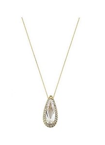 COLAR GOTA CRAVEJADA BANHADO A OURO