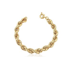 PULSEIRA CORDÃO BAIANO GROSSA BANHADO A OURO