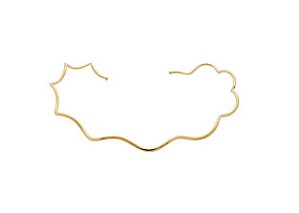 CHOKER ARO LISO ORGÂNICO BANHADO A OURO