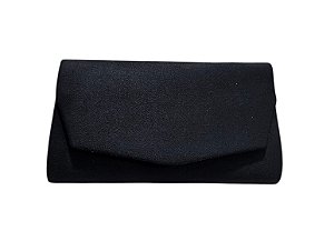 BOLSA RETANGULAR DE CAMURÇA PRETA