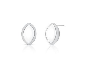 BRINCO NAVETE GORDINDO BANHADO A RÓDIO BRANCO