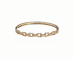 BRACELETE THICK CRAVEJADOS BANHADO A OURO