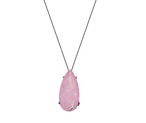 COLAR GOTA LIGHT PINK FUSION BANHADO A RÓDIO NEGRO