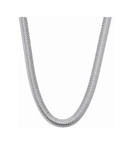 COLAR MALHA SNAKE 8 MM EM AÇO
