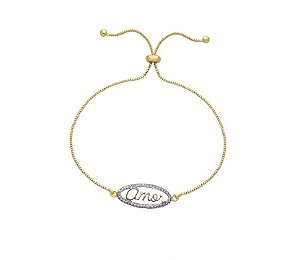 PULSEIRA AMOR REGULÁVEL BANHADA A OURO